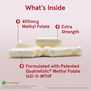 Jarrow Formulas Methyl Folate 400mcg veggie capsules daily use lifestyle 60 counts