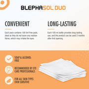 Blephasol Duo Eyelid Cleansing Lotion 100ml & 100 Lint-Free Pads