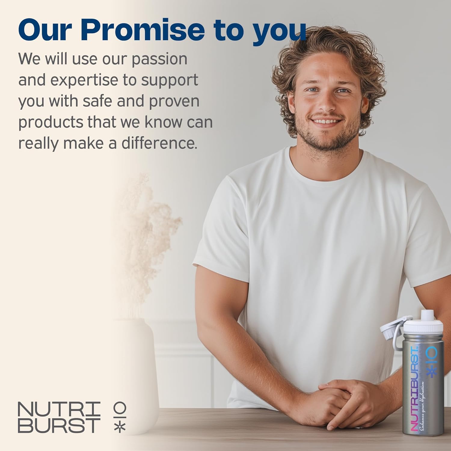 Nutriburst Men's Multivitamin Gummies - 16 Nutrients + CoQ10 - 60 Count