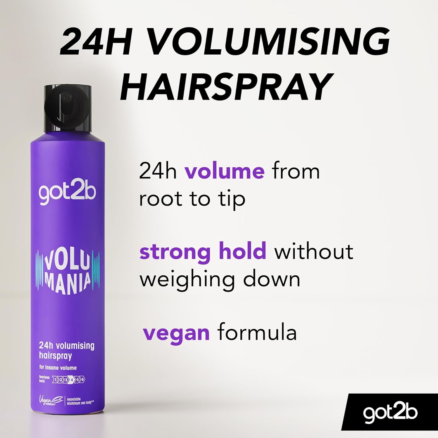 got2b Volumania 24h Volumizing Hairspray aerosol spray can 300ml ingredients and product information