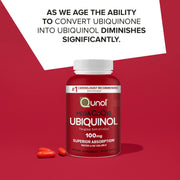 Qunol Mega Ubiquinol CoQ10 100mg Softgels