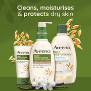 Aveeno Daily Moisturising Body Cream with Oat & Greek Yogurt - 300ml variants.
