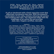 Urtekram Men Cream Deodorant Roll-On 50ml bottle ingredients