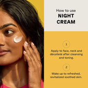 Acure Radically Rejuvenating Whipped Night Cream vegan moisturiser jar 50ml usage instructions