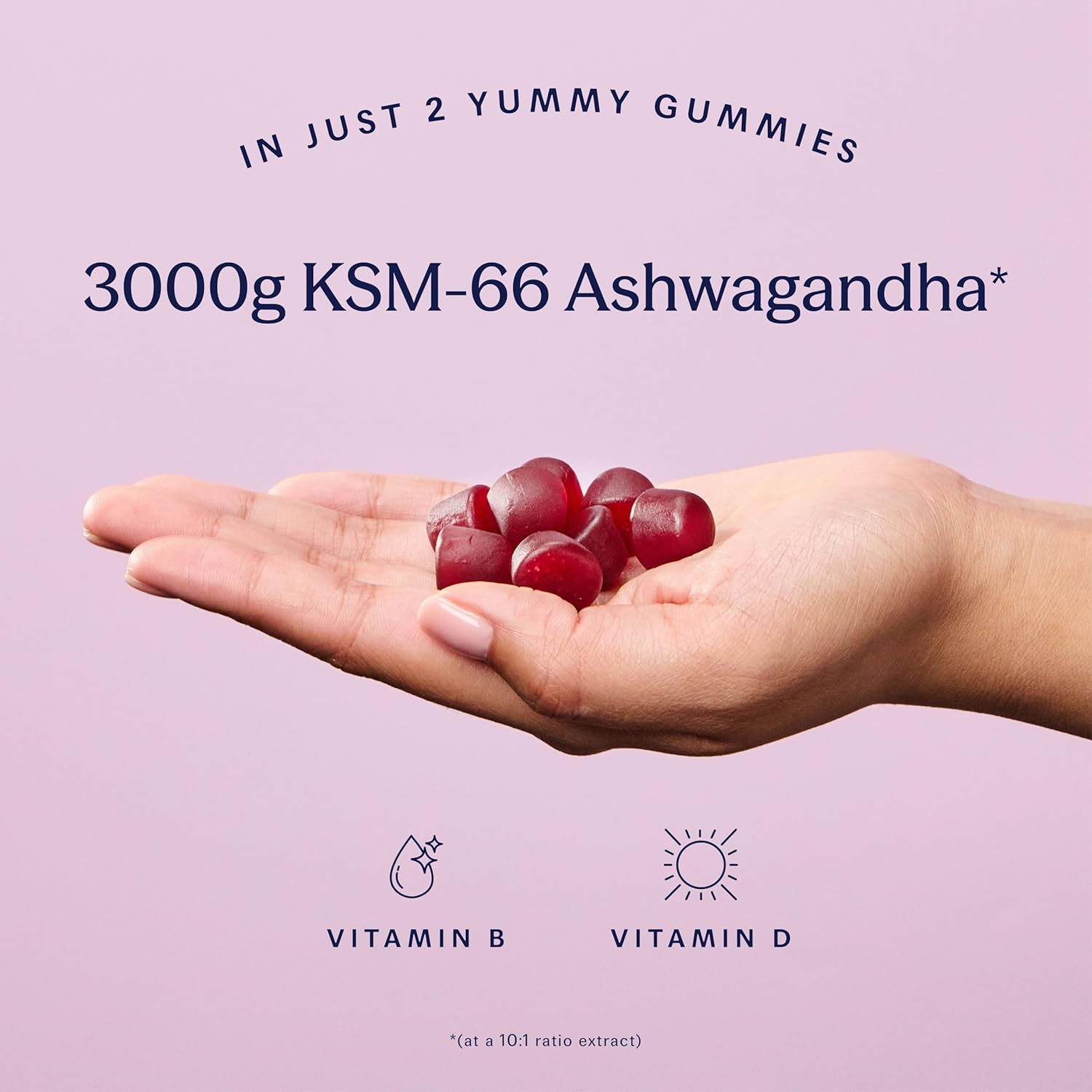 How to Use Image: TRIP ashwagandha gummies 2 daily serving cherry 60 gummies
