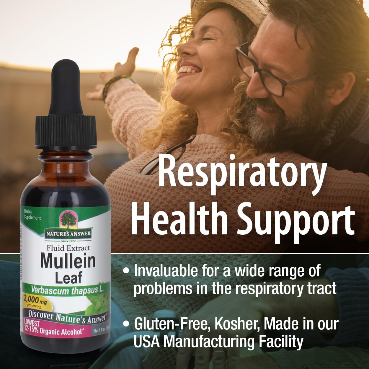 Nature’s Answer Mullein Leaf Herbal Liquid Supplement - 30ml