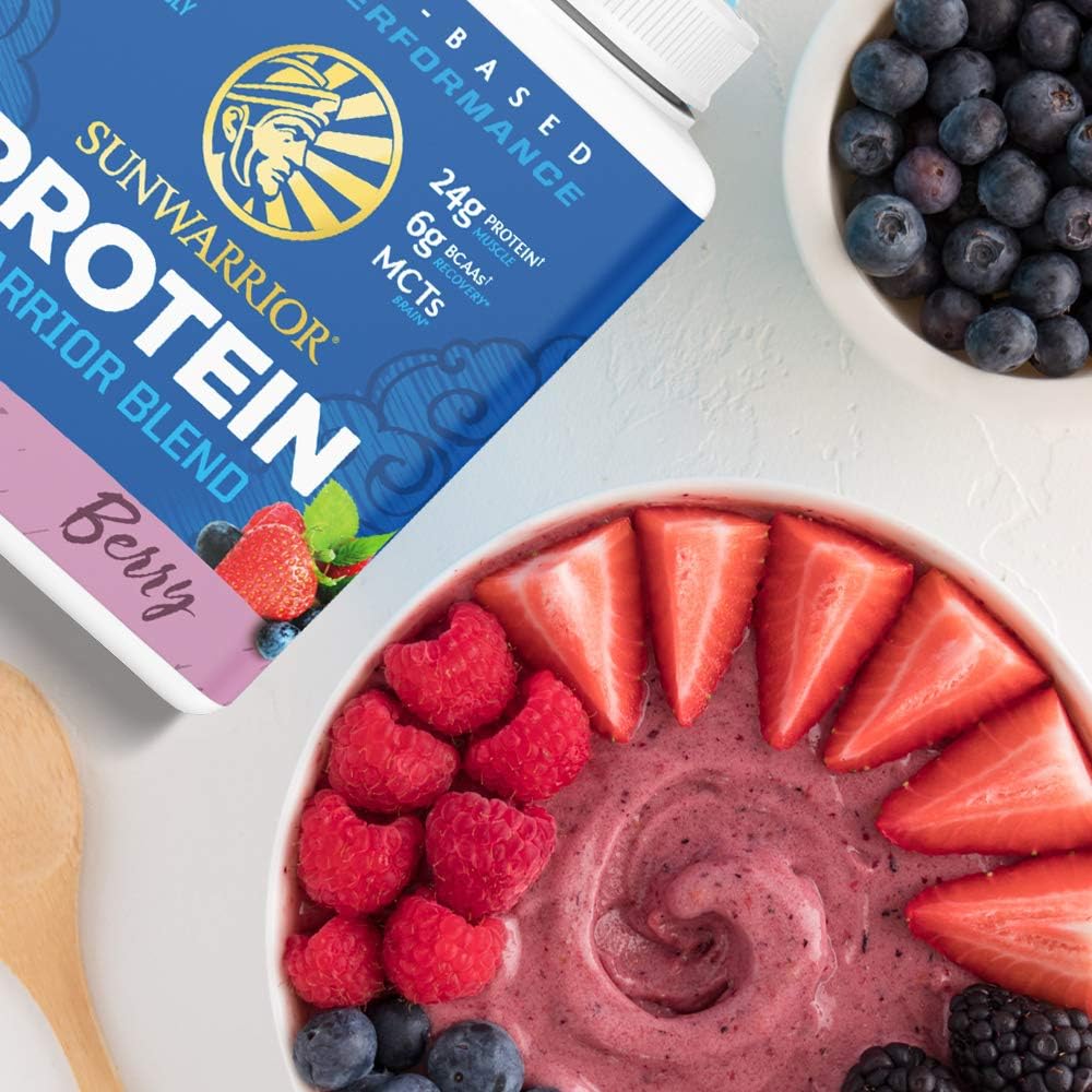 Sunwarrior Organic Plant-Based Protein Powder, Berry