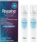 Regaine per Donne Schiuma per Cuoio Capelluto – 5% Minoxidil | Extra Forte | 2 x 73ml | Fornitura per 4 Mesi