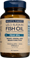 Wiley’s Finest Peak EPA Wild Alaskan Fish Oil - 60 Capsules