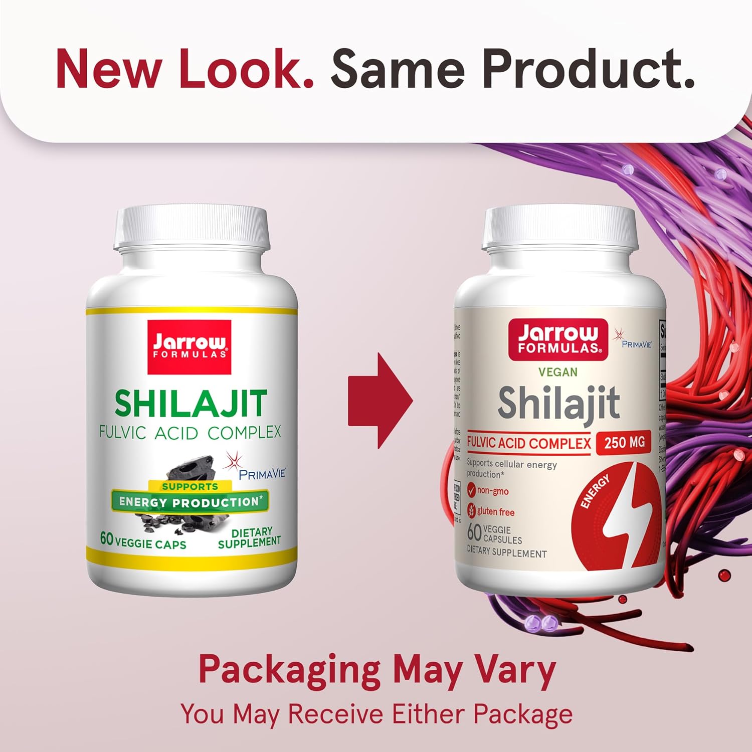 Jarrow Formulas Shilajit 250mg Veggie Capsules - 60 Count new look