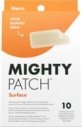 Hero Mighty Patch Surface - Extra Large Hydrocolloid Acne Patches - 10 Count