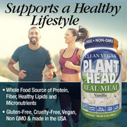Genceutic Naturals Plant Head Real Meal Vegan Protein Powder Vanilla – 1050g