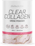Polvere per bevanda Clear Collagen BioTechUSA, Fragola Mirtillo rosso - 308g