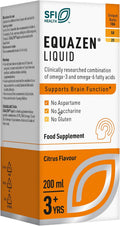 Equazen Liquid – Omega-3 & Omega-6 Brain Support | Citrus Flavour | 200ml | Ages 3+