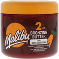 Burro Abbronzante per il Corpo Malibu SPF 2, Beta Carotene e Vitamina E, Resistente all'Acqua, 300ml
