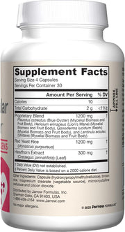 Supplement Facts Image: Jarrow Formulas cardiovascular optimizer supplement facts and ingredients 120 count