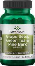 Swanson Grape Seed Green Tea Pine Bark Herbal Complex – 60 Capsules