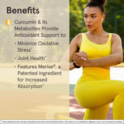 Lifestyle Image: Jarrow Formulas Curcumin Phytosome 500mg veggie capsules daily use wellness supplement