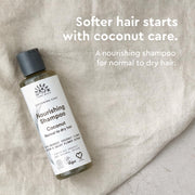 Urtekram Nourishing Coconut Shampoo bottle, no flavour, 250ml, hair care use