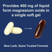 Carlson Magnesium Gels 400 mg Daily Supplement Softgels. New look, same formula