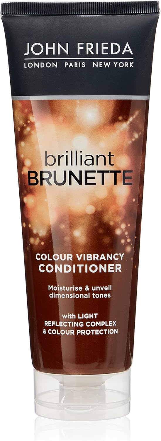 John Frieda Brilliant Brunette Colour Vibrancy Conditioner 250ml tube