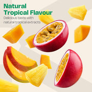 Nutriburst Ashwagandha KSM-66 Gummies - with Vitamin B5 & Iodine - 60 Count tropical fruit flavour.