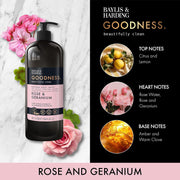 Baylis & Harding Body Wash Duo Oud Cedar Amber & Rose Geranium – 2 x 1L