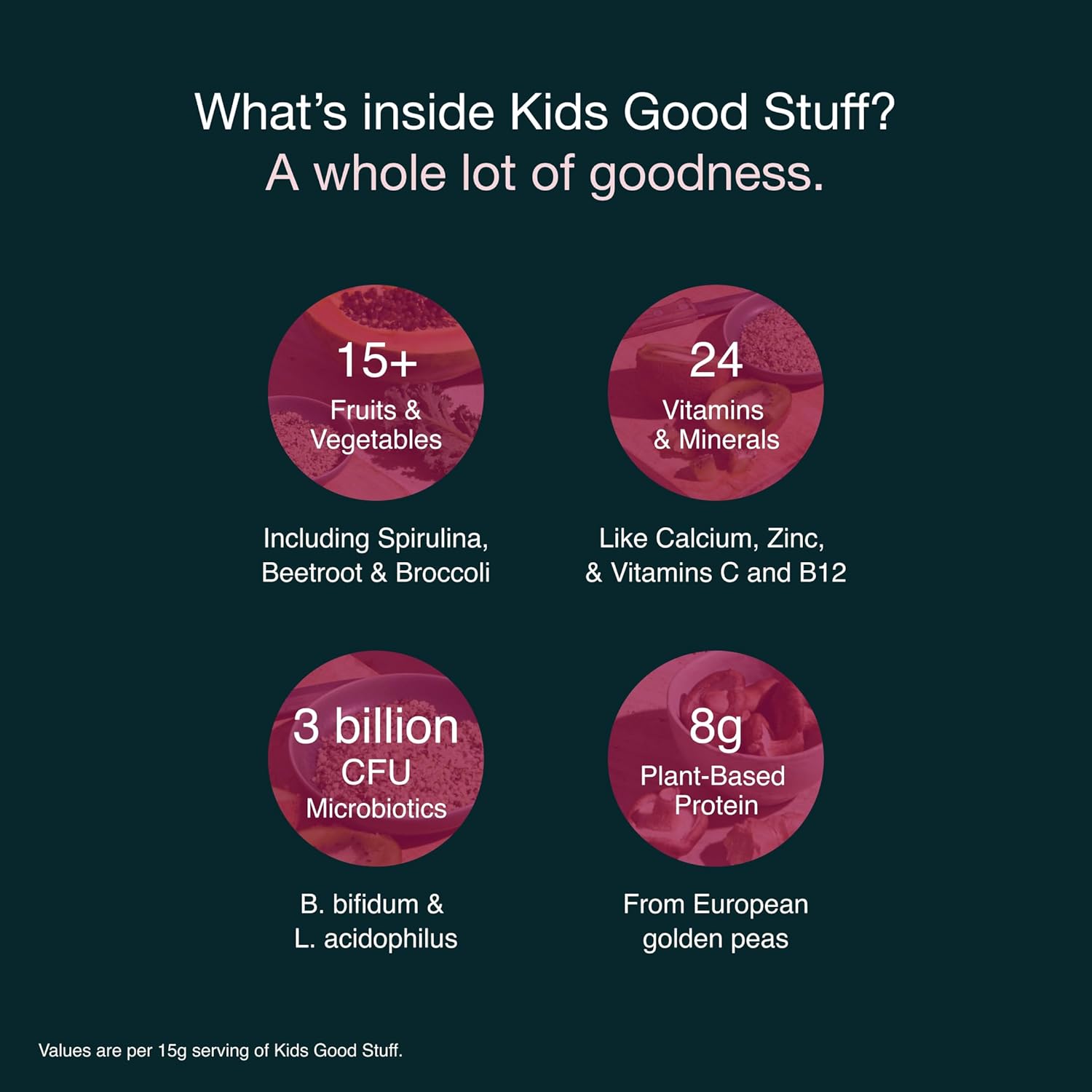 Nuzest Kids Good Stuff Vegan Smoothie Mix, Rich Chocolate - 225g