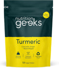 Compresse Vegane Nutrition Geeks Complesso di Curcuma ad Alta Potenza - 120 Pezzi