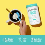 How to Use: Vital Proteins Collagen Coffee Creamer coconut powder tub 293g usage instructions