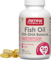 Front Image: Jarrow Formulas fish oil EPA DHA balance 1200mg 120 softgels front packaging bottle