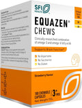 Equazen Masticabili – Supporto Cerebrale Omega-3 & Omega-6 | Gusto Fragola | 180 Capsule Masticabili | Età 3+