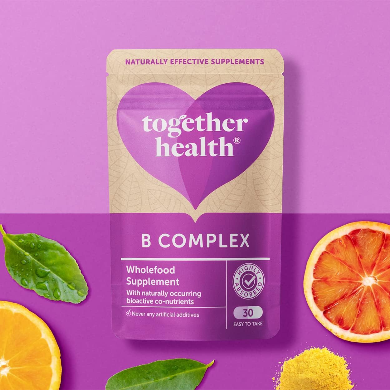 Together Health B Complex Wholefood Supplement 30 Capsules