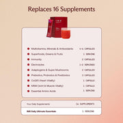IM8 Daily Ultimate Essentials Mango & Passion Fruit nutrition facts and ingredients 30 sachets