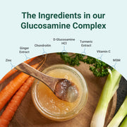 Hey Nutrition Glucosamine Complex, MSM & Turmeric - 90 Capsules
