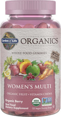 Garden of Life Organics Women's Gummy Vitamins, Berry, 120 Count