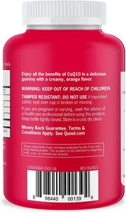 Barcode image: Qunol CoQ10 gummies creamy orange supplement barcode bottle 100mg 60 count