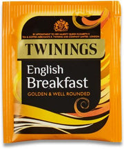 Twinings English Breakfast black tea bags packaging front