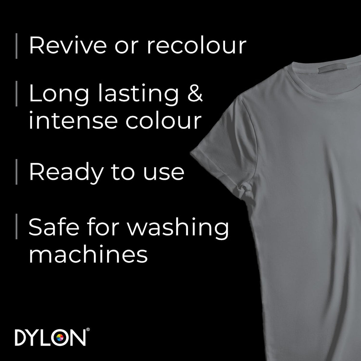 Dylon All-in-1 Washing Machine Fabric Dye Pod Smoke Grey 350g used for clothing and home textiles
