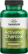 Swanson Activated Charcoal 260mg Capsules – 120 Capsules