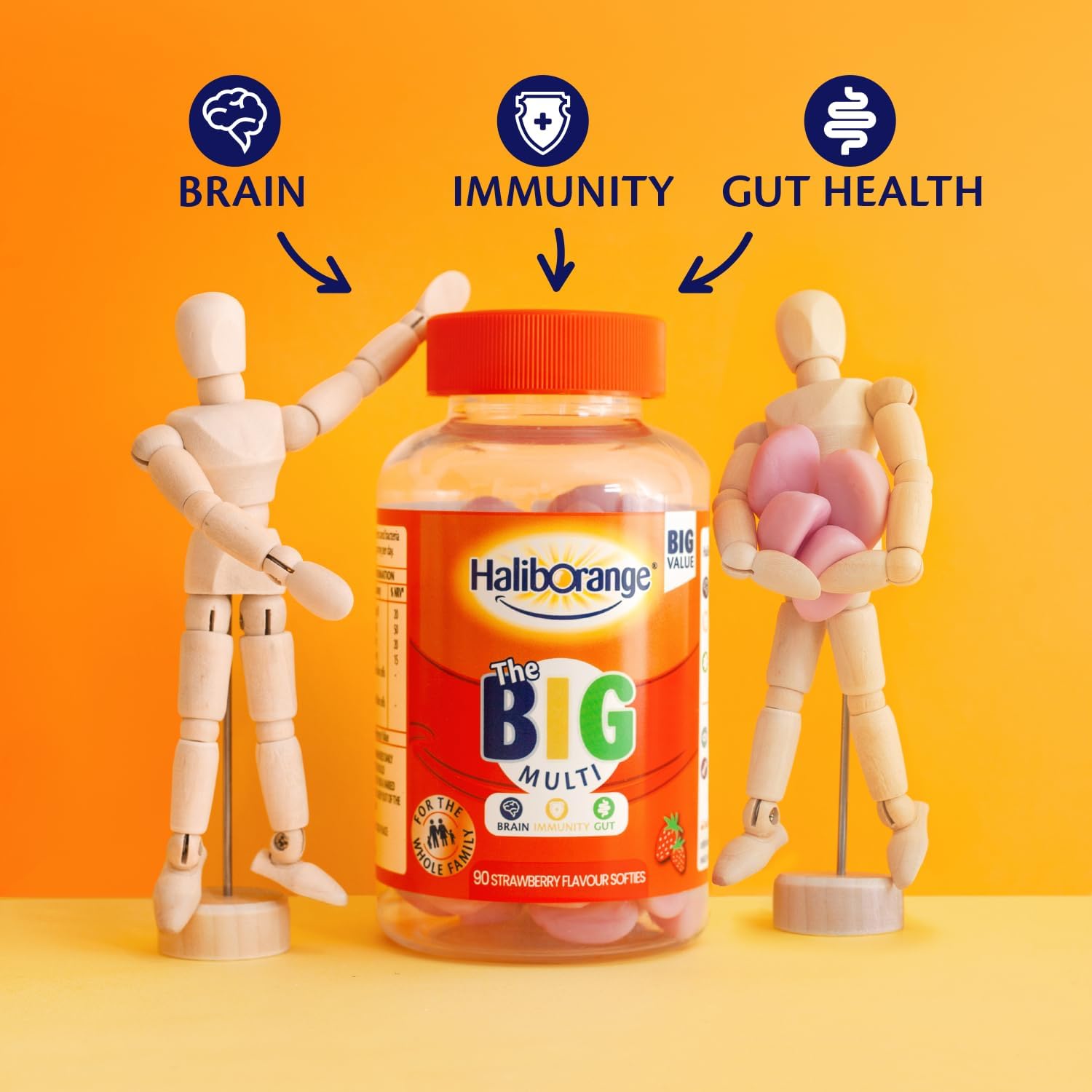 Haliborange Big Multi Softies Strawberry - 90 Gummies