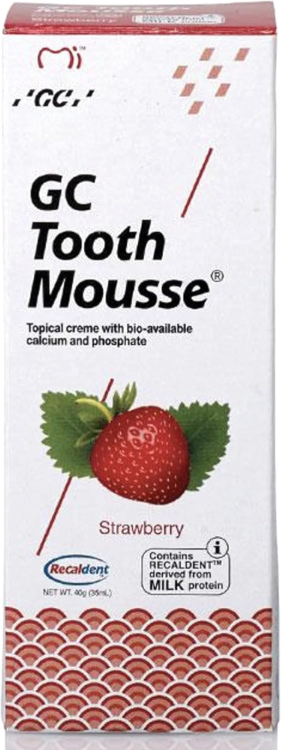 GC Tooth Mousse Strawberry - 40g | Remineralising Dental Crème for Sensitive Teeth