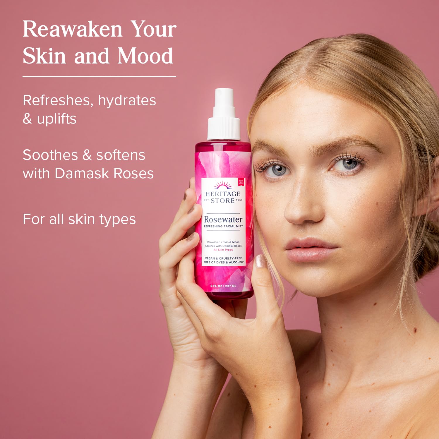 Heritage Store Rosewater – 237ml