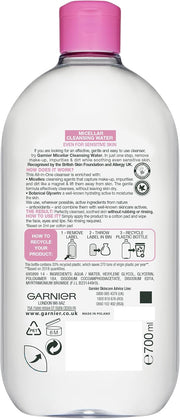 Garnier Micellar Cleansing Water - Makeup Remover & Cleanser, 700ml