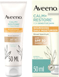 Aveeno Calm+Restore Crema Idratante Quotidiana con SPF 30, Ampio Spettro - 50ml