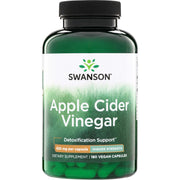 Swanson Apple Cider Vinegar 1250mg 180 capsules bottle supplement