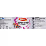 Supplement facts & ingredients image: Schwartz Season All Seasoning ingredient information packaging 840g