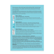 Product list and instructions for the Color Wow Anti-Frizz value set.
