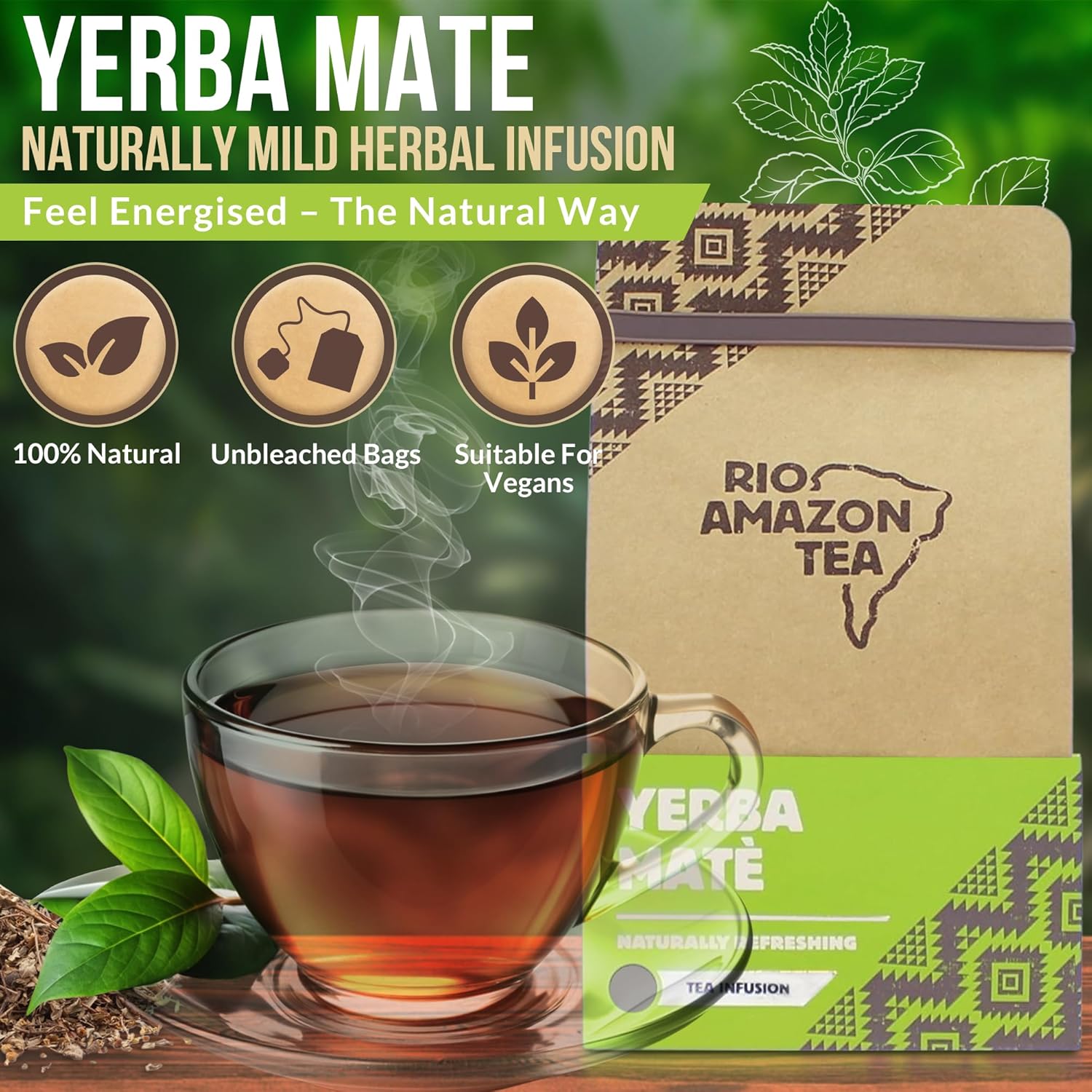 Rio Amazon Tea Yerba Maté Tea Infusion 90 Teabags