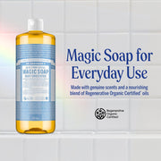 Dr. Bronner's Baby Unscented 18-in-1 Pure-Castile Liquid Soap 240ml
